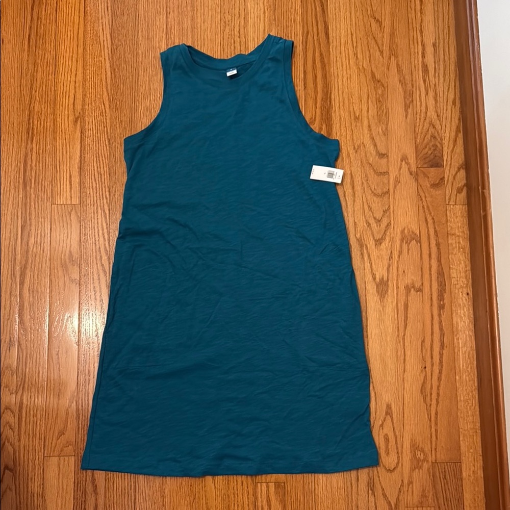 Old Navy Teal Sleeveless Dress- size medium